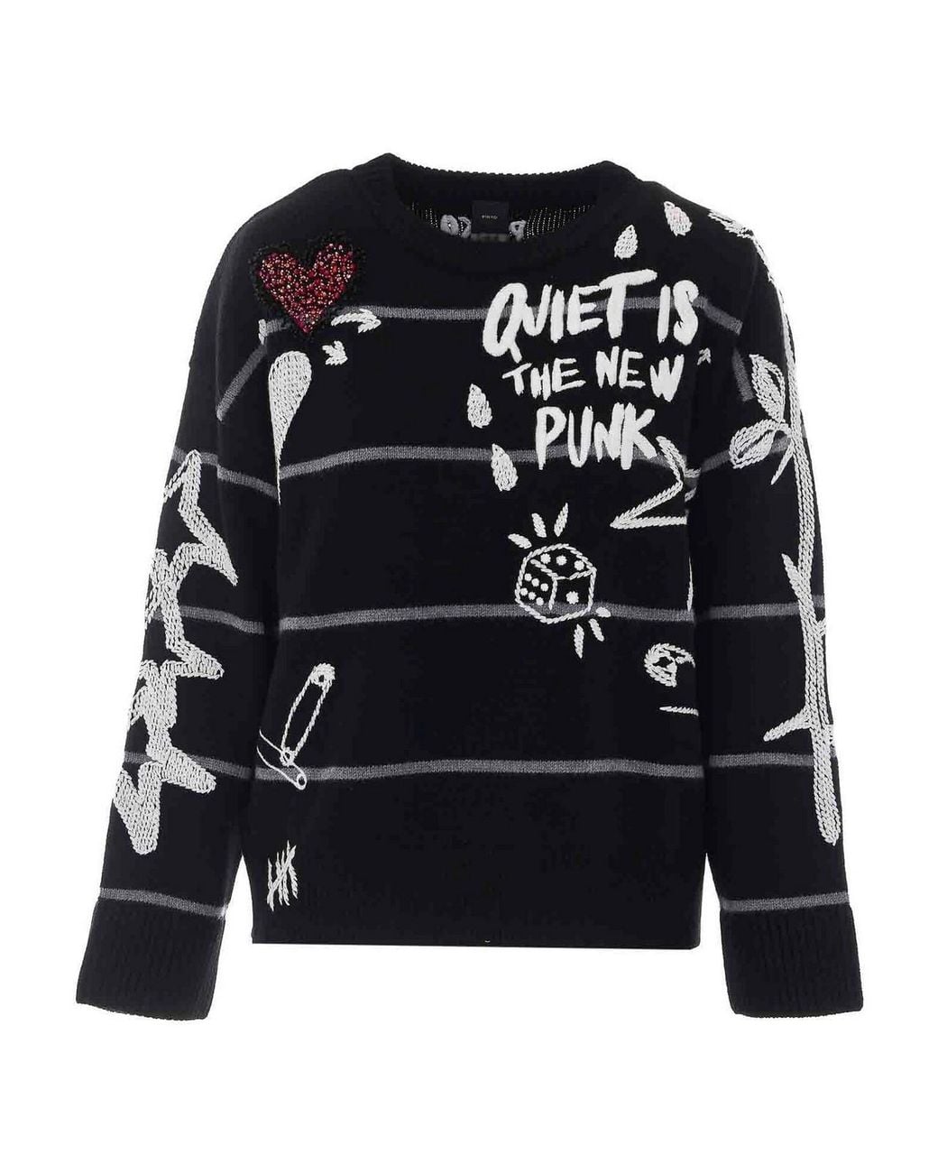 Pinko Black Nuova Andros Sweater