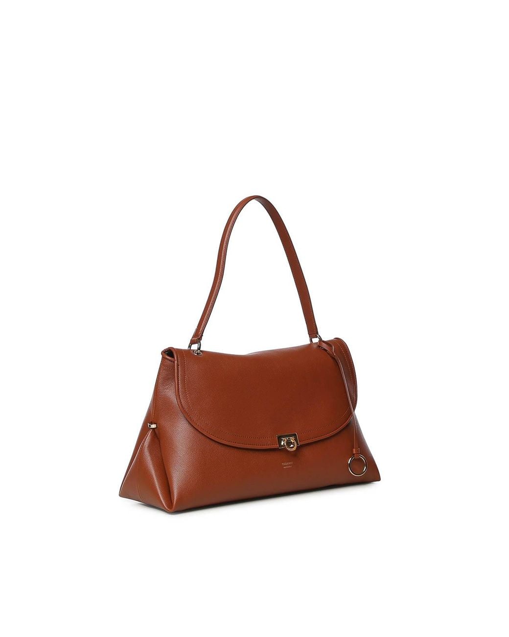 Ferragamo Brown Logo Shoulder Bag