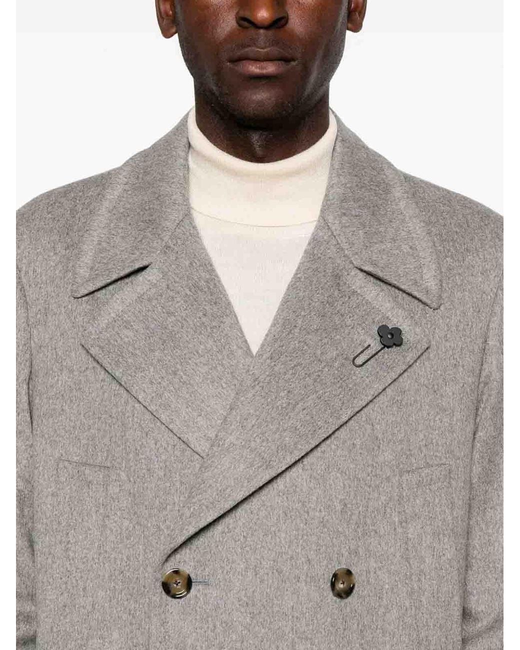 Lardini Gray Coat for men