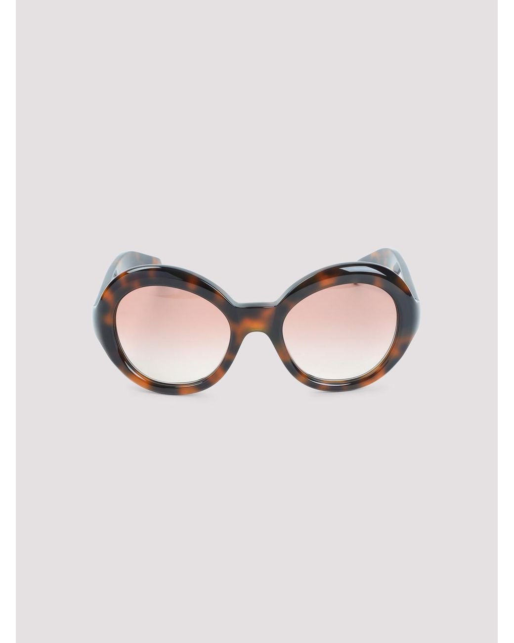 Prada Brown Eyewear Logo Sunglasses