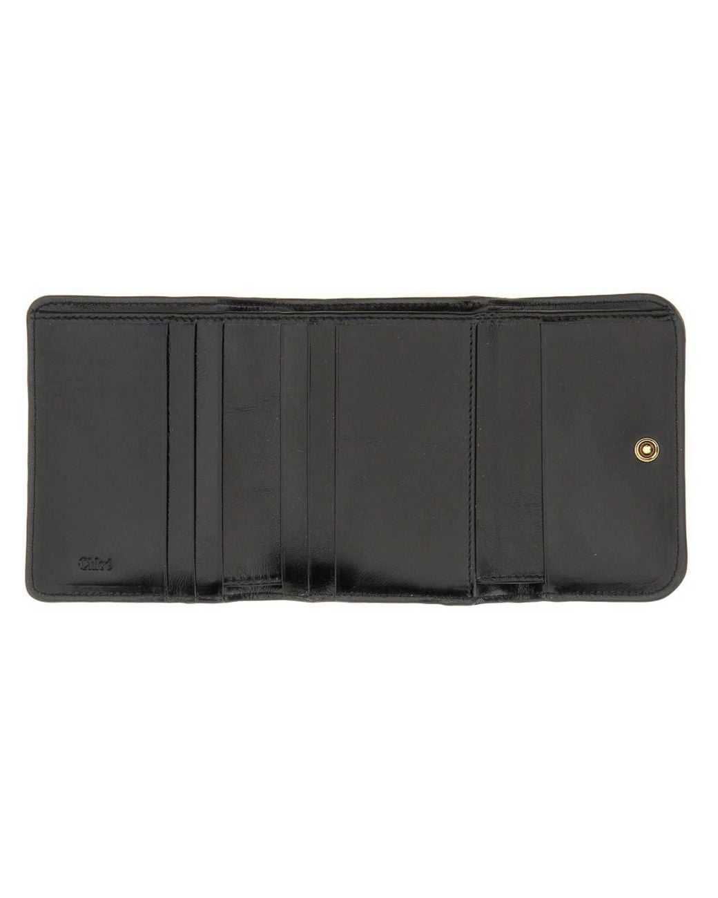 Chloé Black Trifold Wallet C Chlo Small