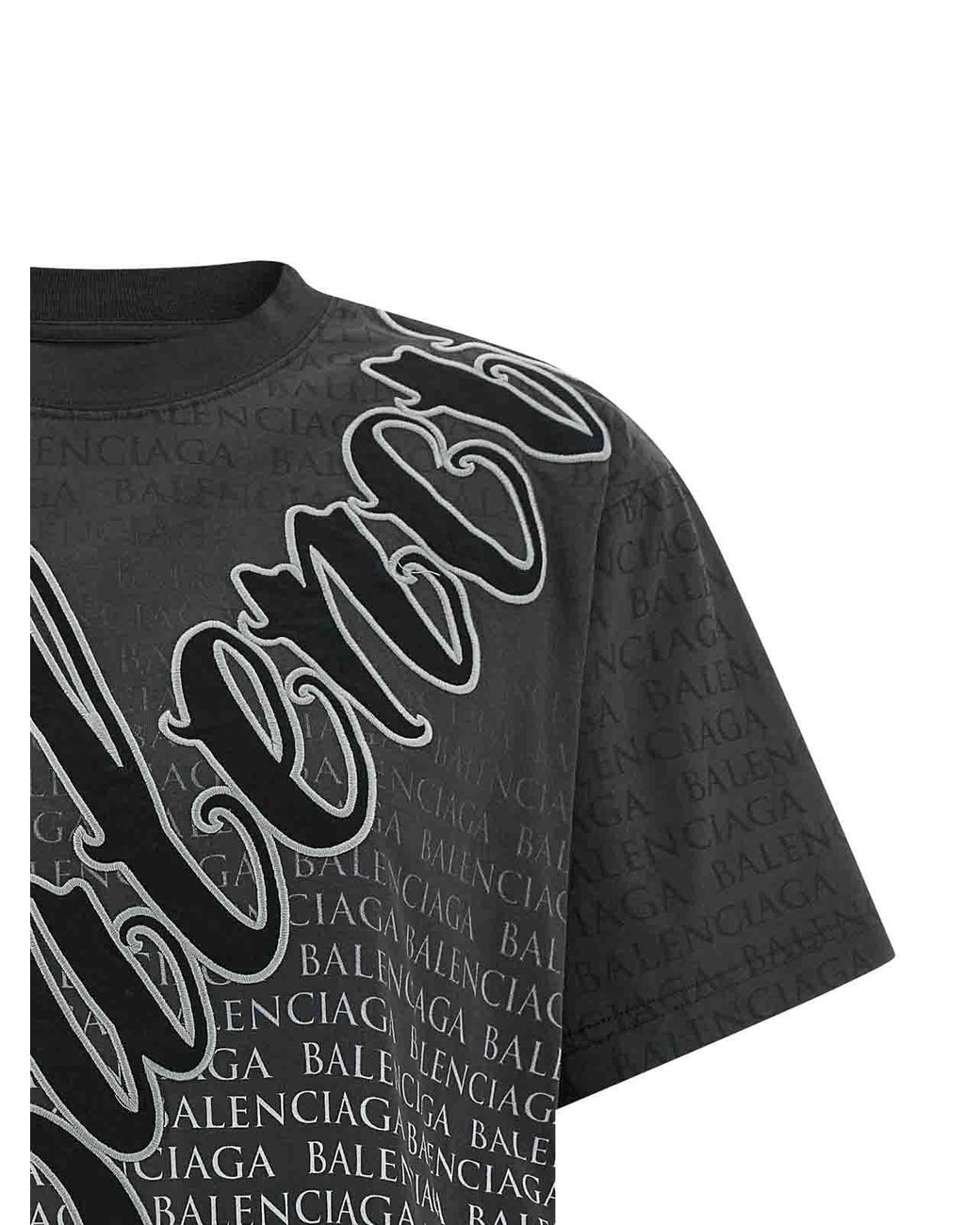Balenciaga Black T-Shirts