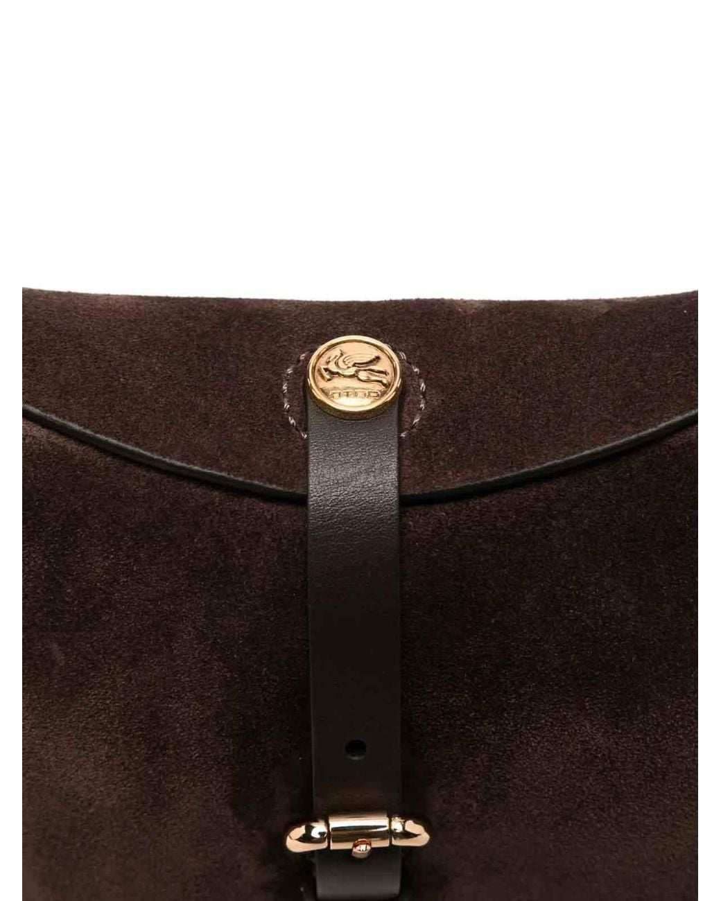 Etro Black Pony S Suede Crossbody Bag