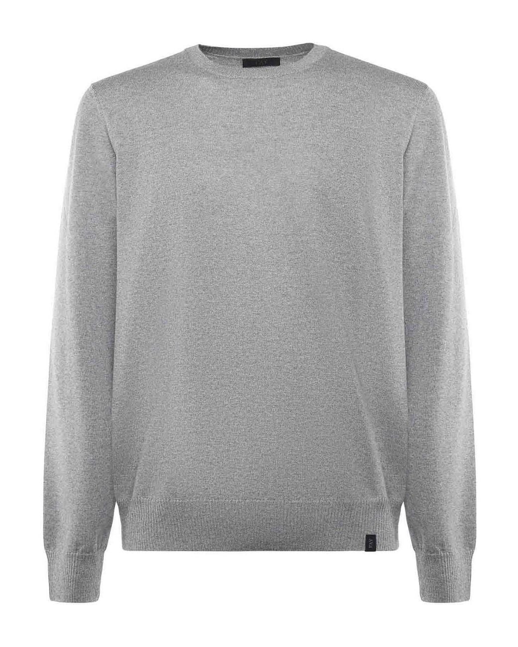 Fay Gray Wool Sweater for men