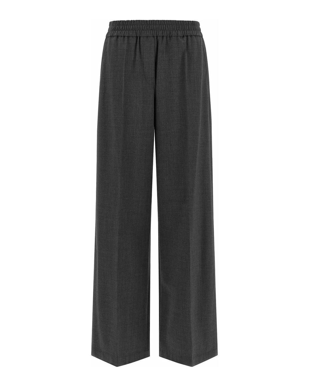 Brunello Cucinelli Black Cool Wool Trousers