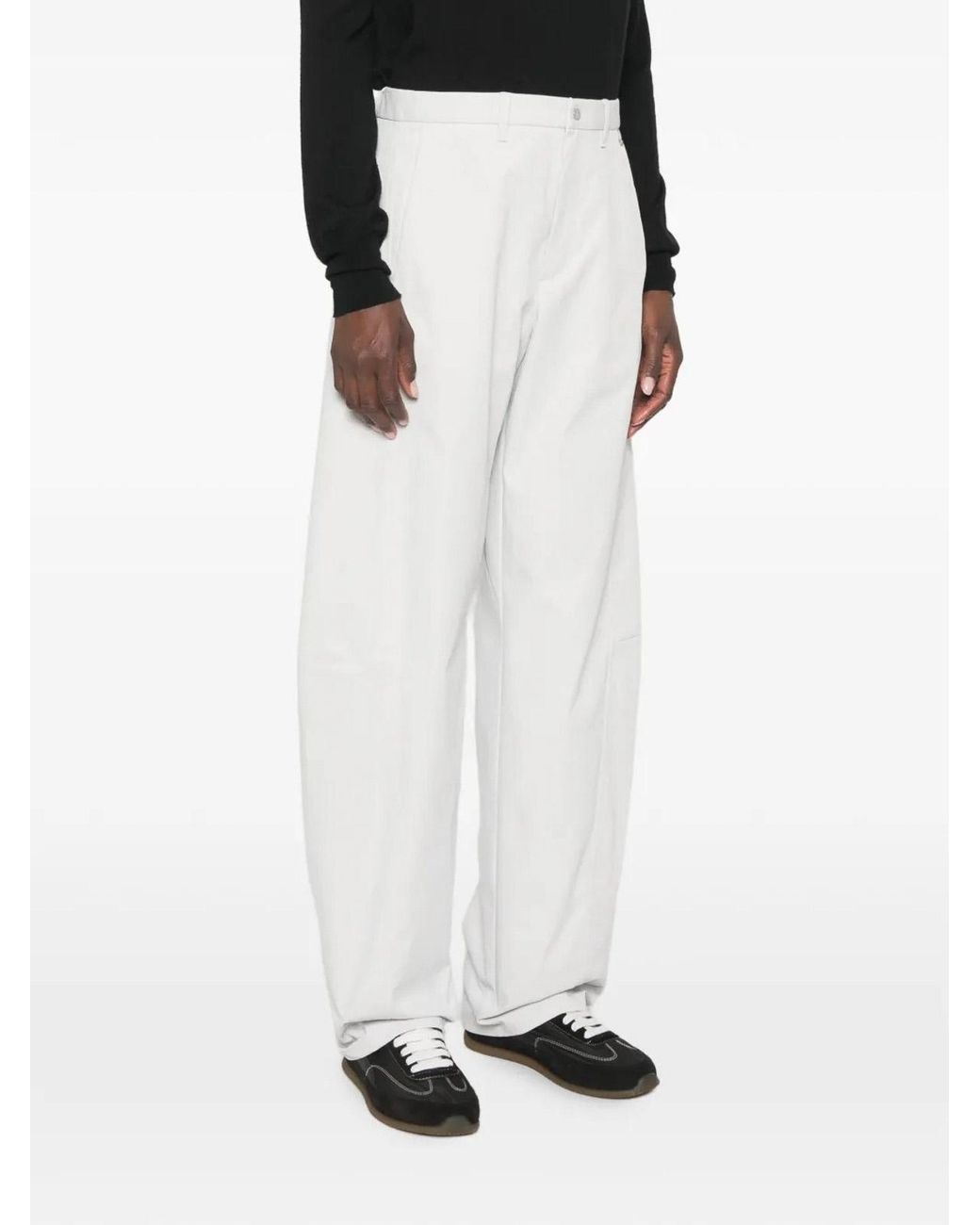 Herno White Baloon Resort Trousers