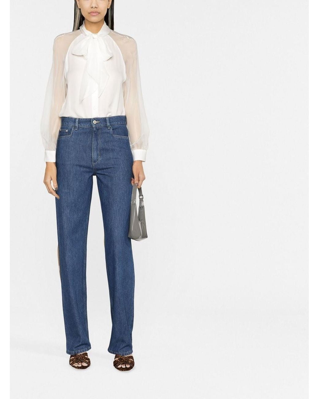 Emporio Armani White Silk Blouse