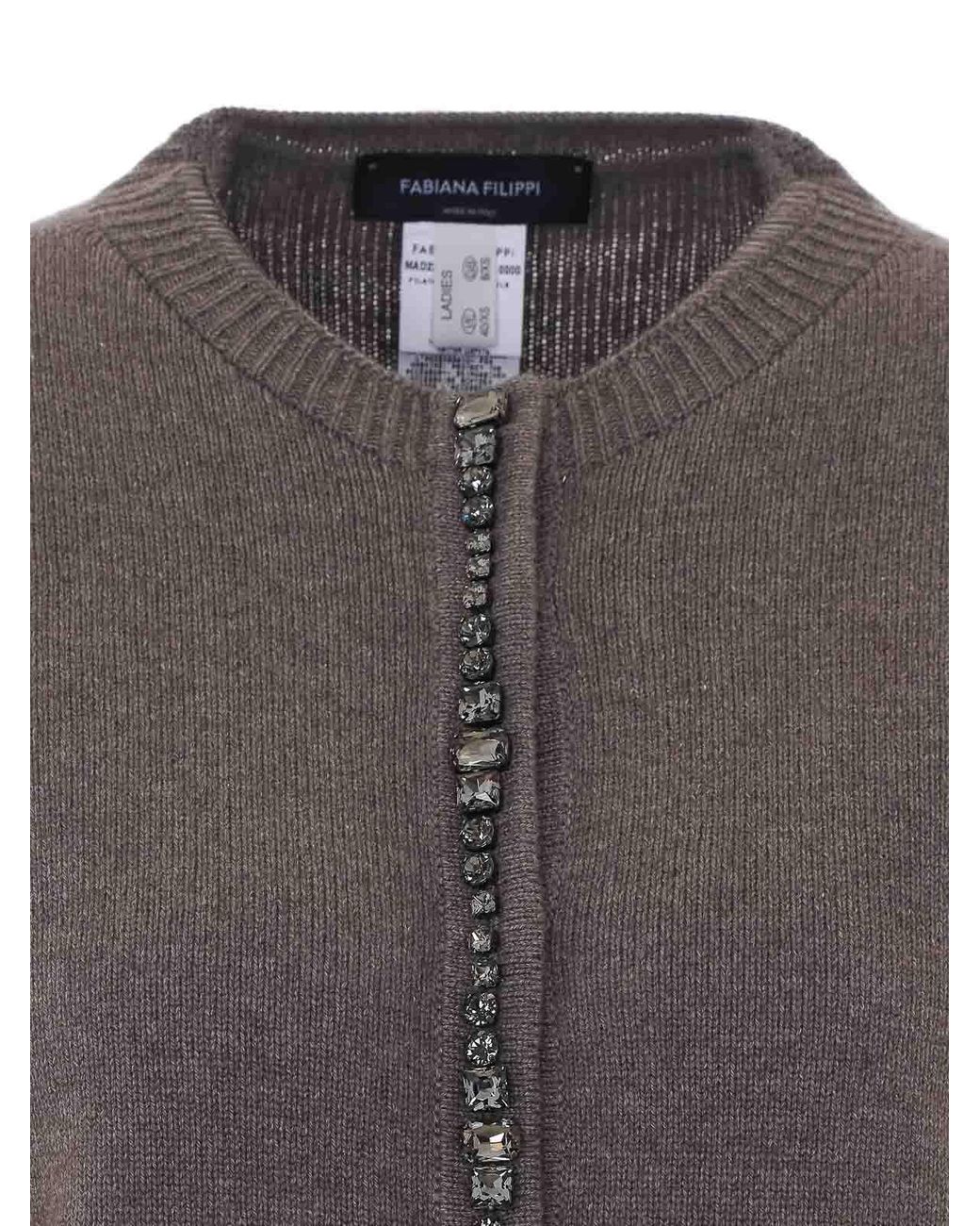 Fabiana Filippi Gray Cardigan
