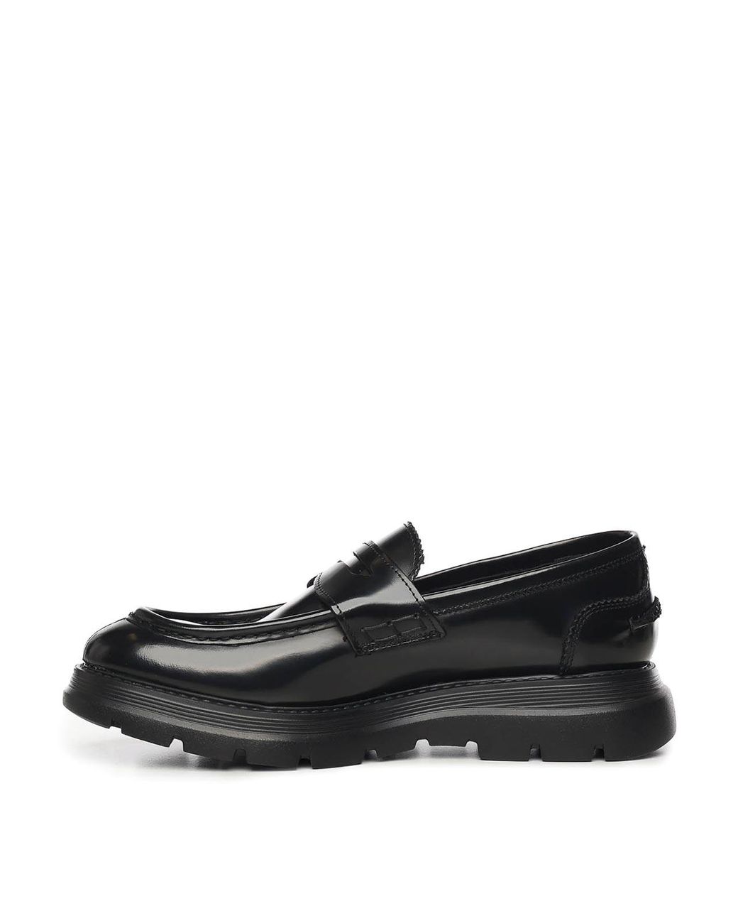 Giuliano Galiano Black Full Moccasins for men