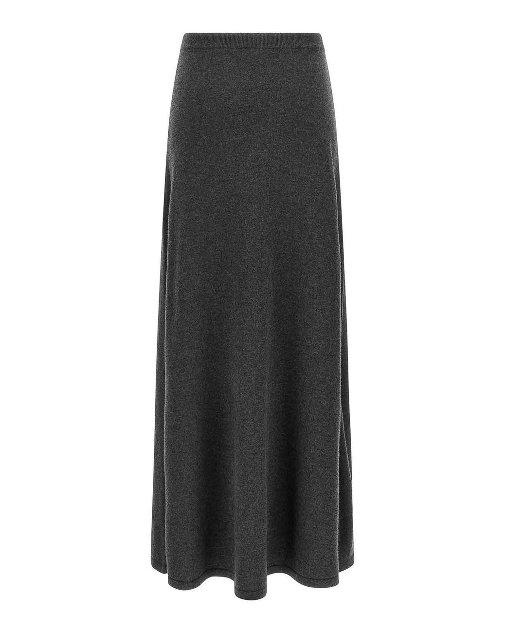 Balenciaga Gray Maxi Wool Skirt