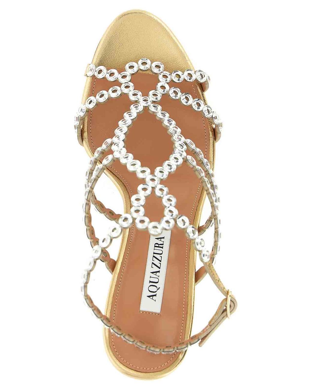 Aquazzura Metallic Mooncrush Sandals