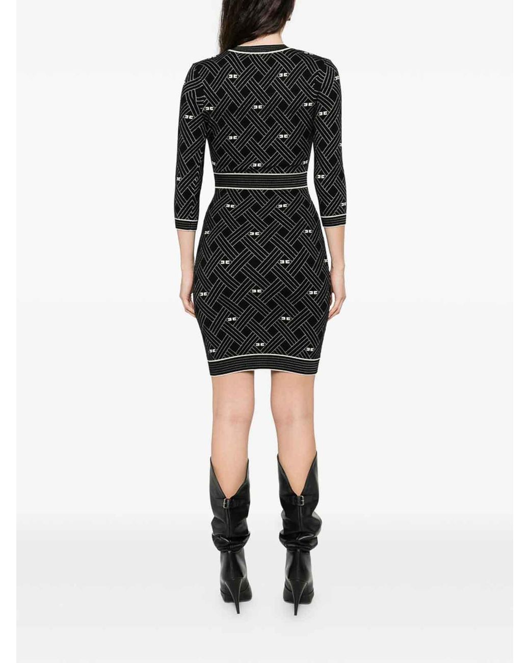 Elisabetta Franchi Black Dress