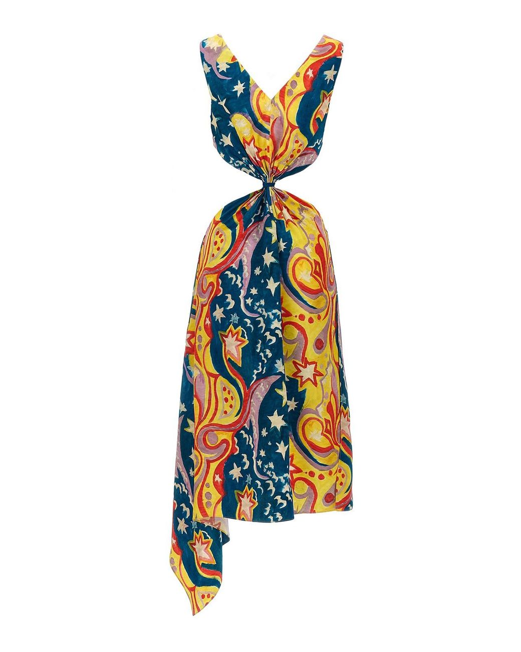 Marni Blue 'No Vacancy Inn' Capsule High Summer Long Dress