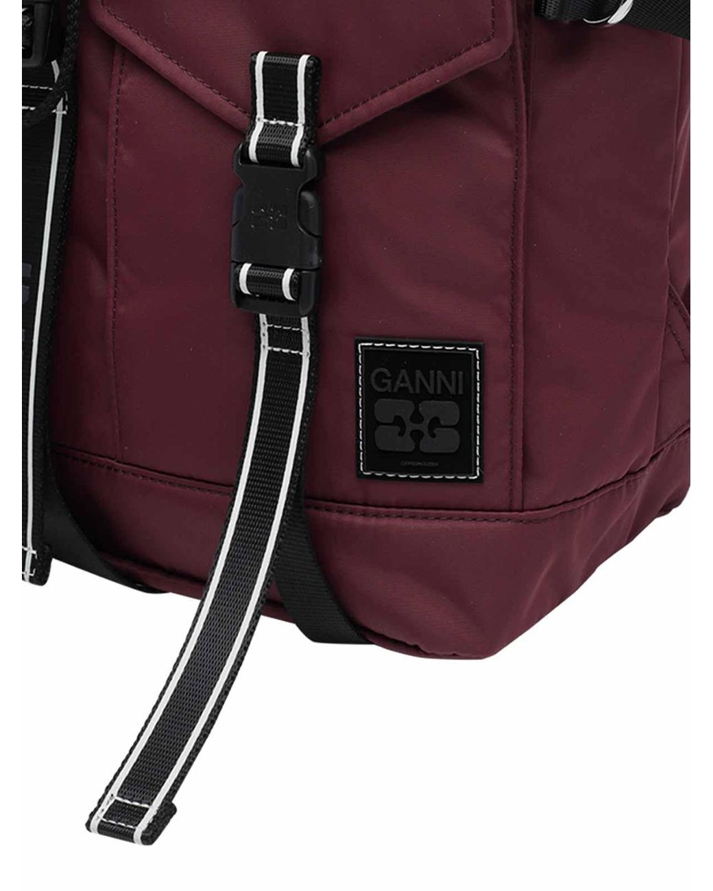 Ganni Purple Re-Tech Backpack