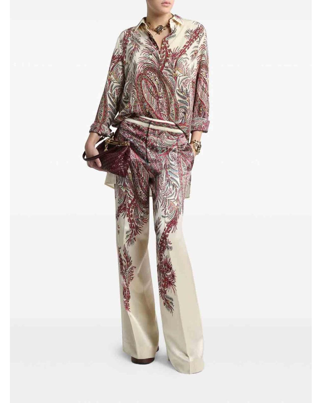 Etro Natural Palazzo Trousers