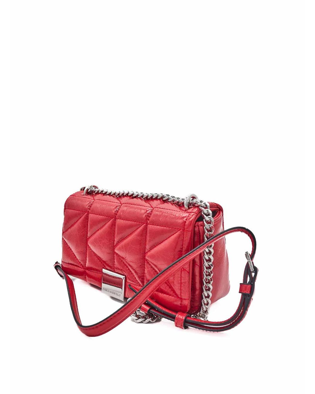 Karl Lagerfeld Red K/Kuilt Sp Wrinkle Crossbody