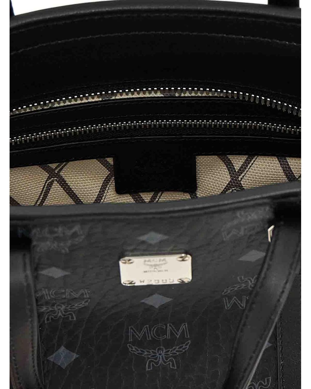 MCM Black Toni Mini Shopping Bag
