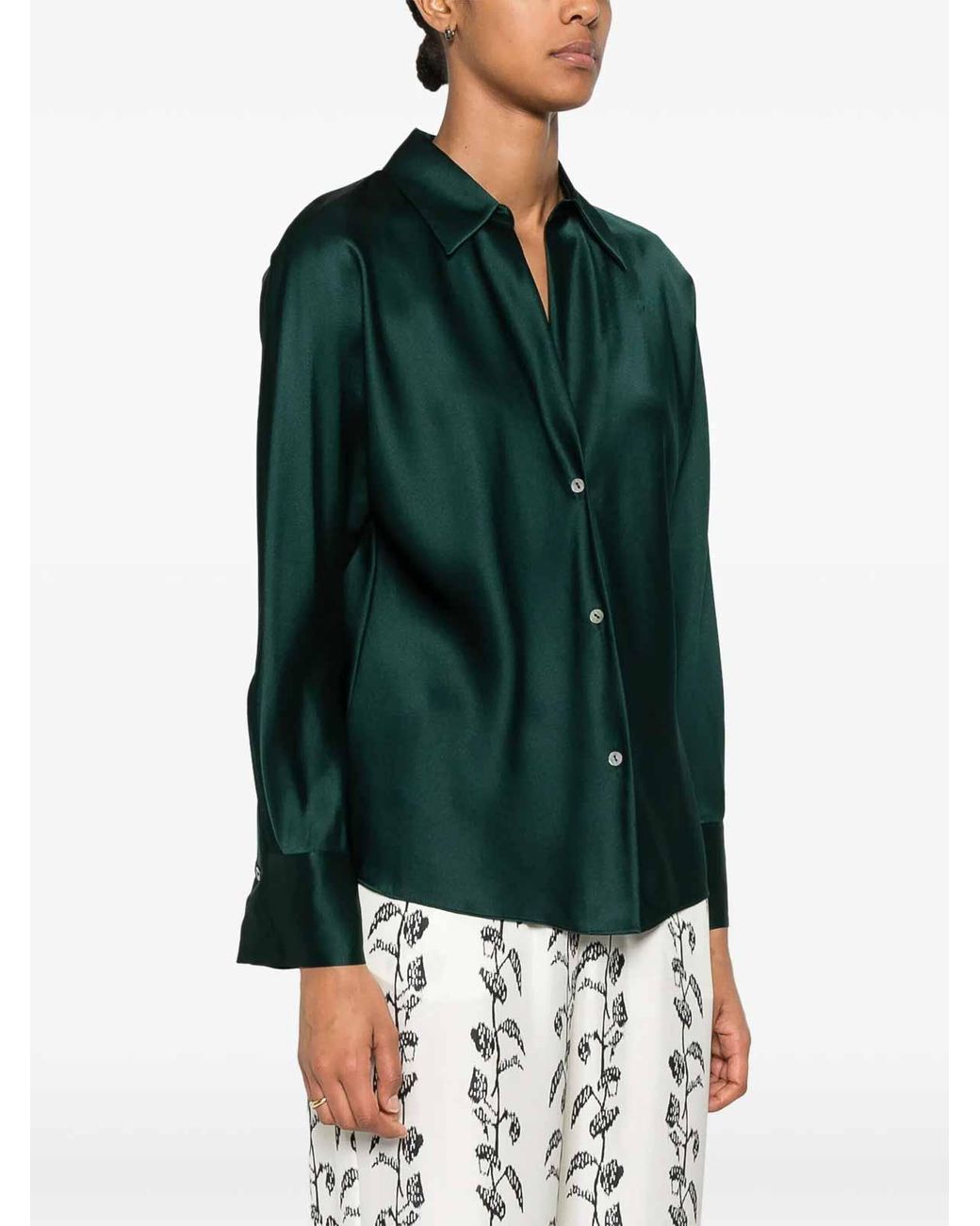 Vince Green Bias Ls Blouse