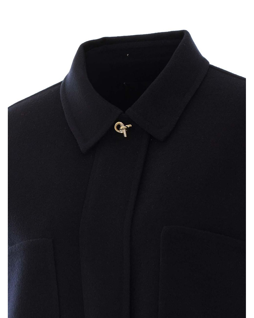 Fabiana Filippi Blue Jacket With Frontal Zip Closure