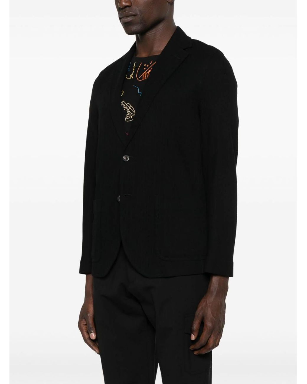 Circolo 1901 Black Cotton Single-Breasted Jacket for men