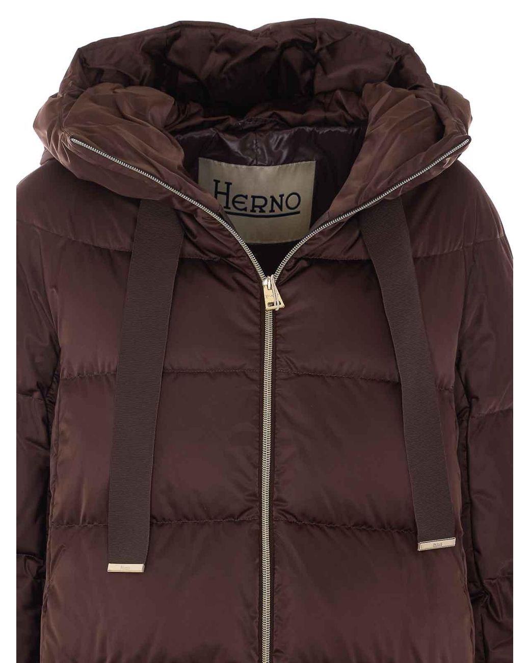 Herno Brown A-Shape Down Jacket