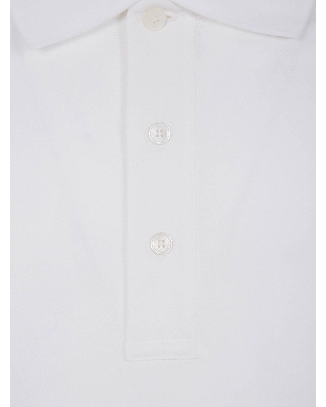 Lanvin White Regular Polo for men