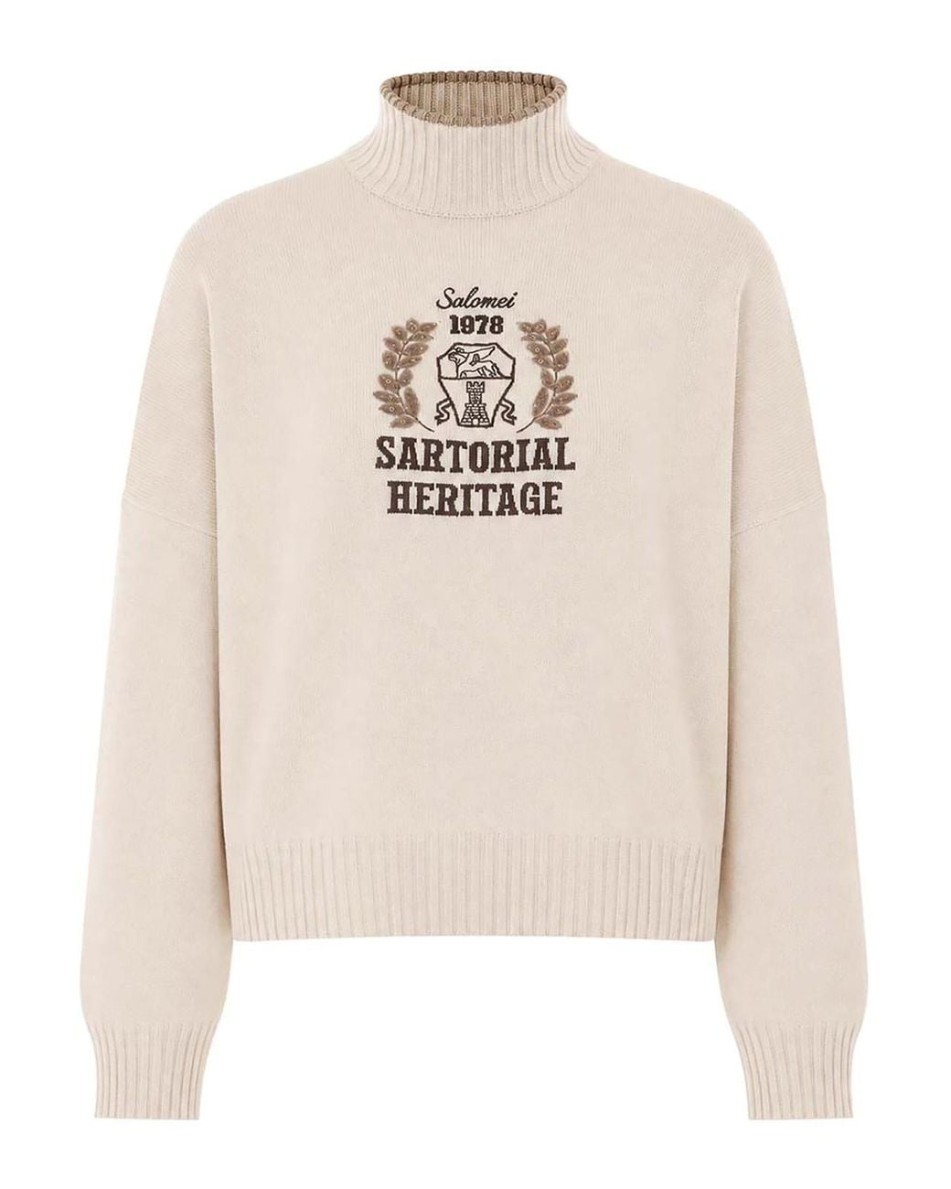 Brunello Cucinelli White Logo Sweater