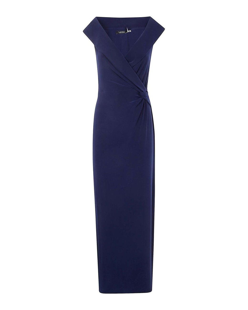 Ralph Lauren Blue Leonidas Sleeveless Gown Dress