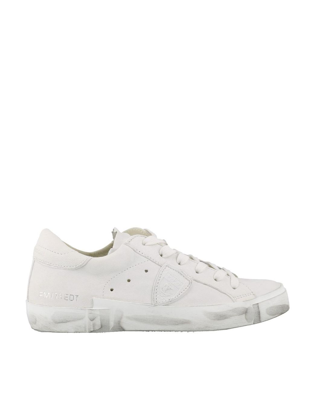 Philippe Model White Paris X Leather Sneakers for men