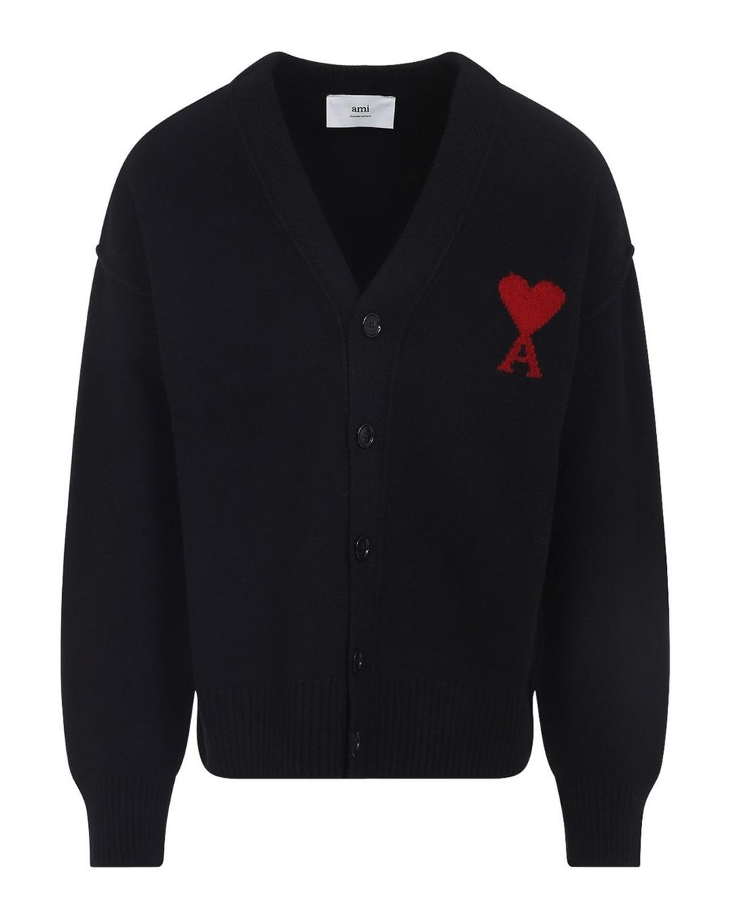 AMI Blue Adc Cardigan for men