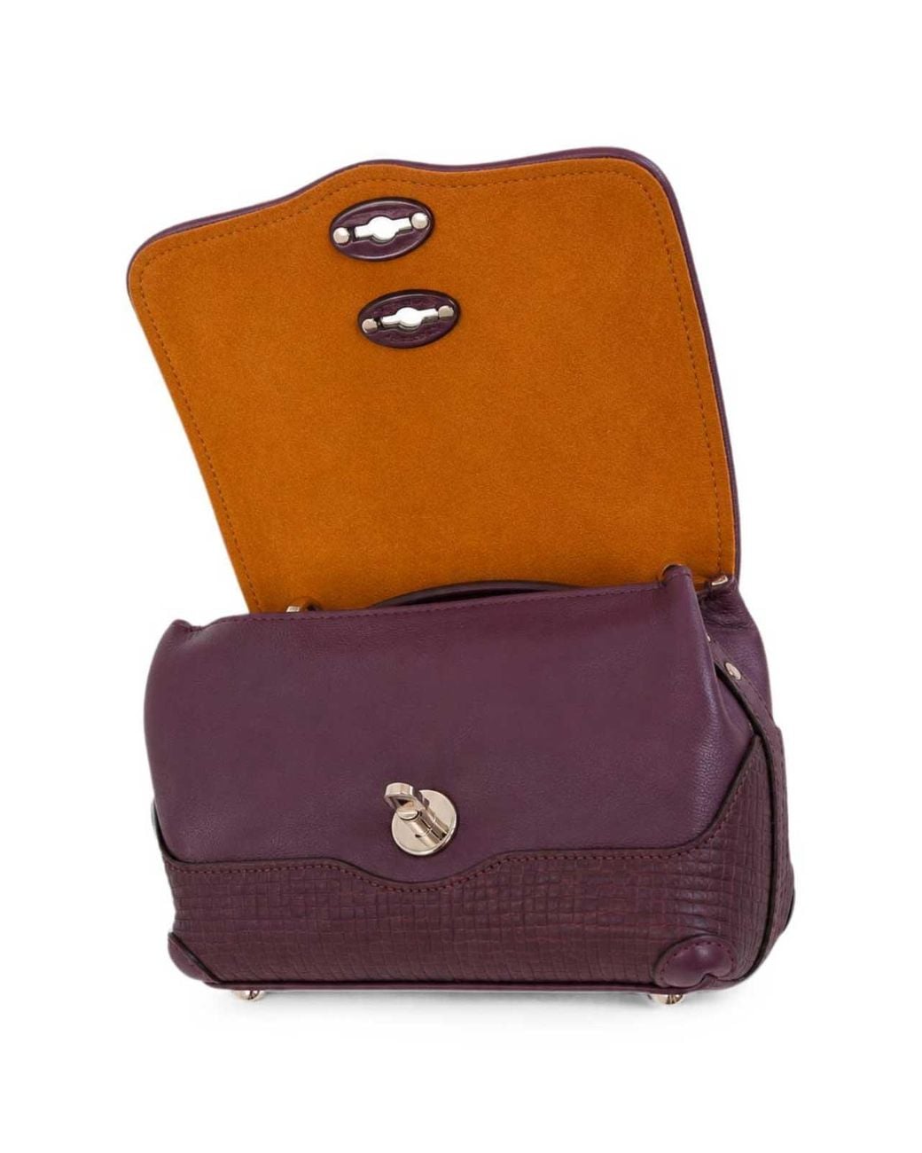Zanellato Purple Baby Leather Tote Handbag