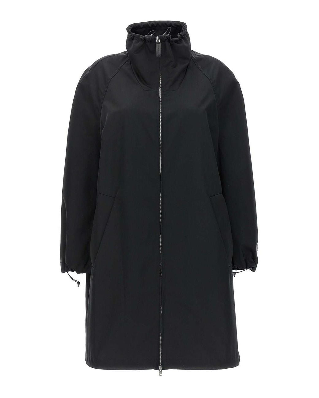 Marni Black Parka Satin Technical Hood