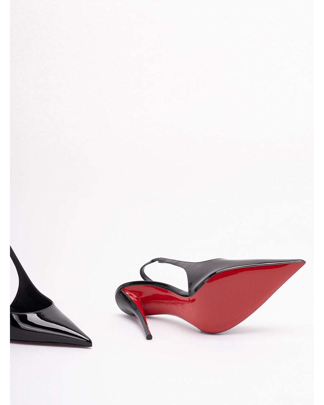 Christian Louboutin White 'Miss Z 100' Slingbacks