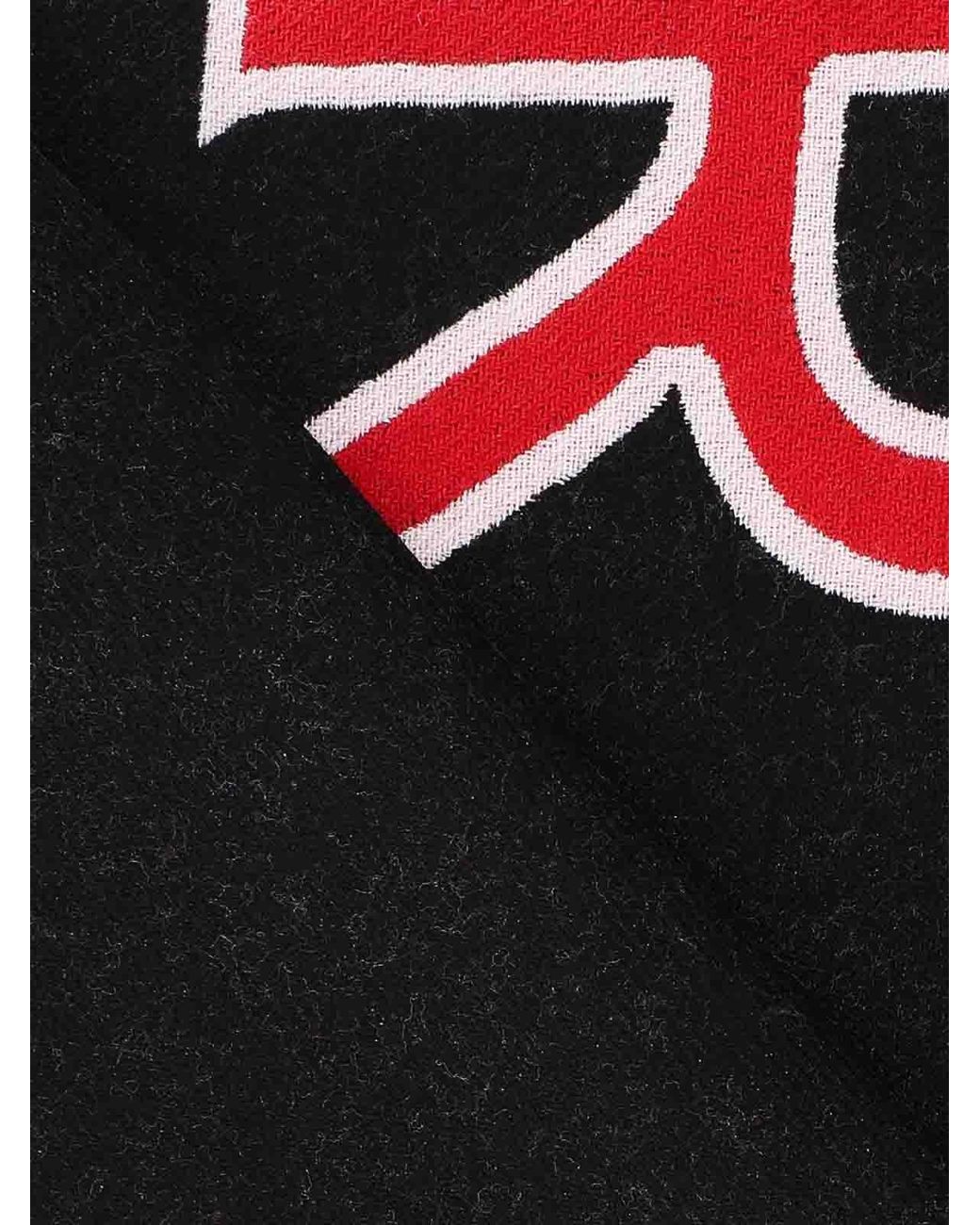 Ferragamo Red Maxi Logo Scarf for men