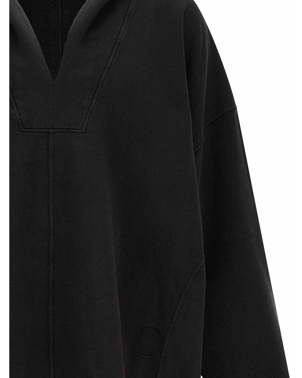 Rick Owens Black Hoodie for men