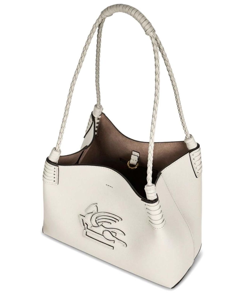 Etro White Shopping Bag Small