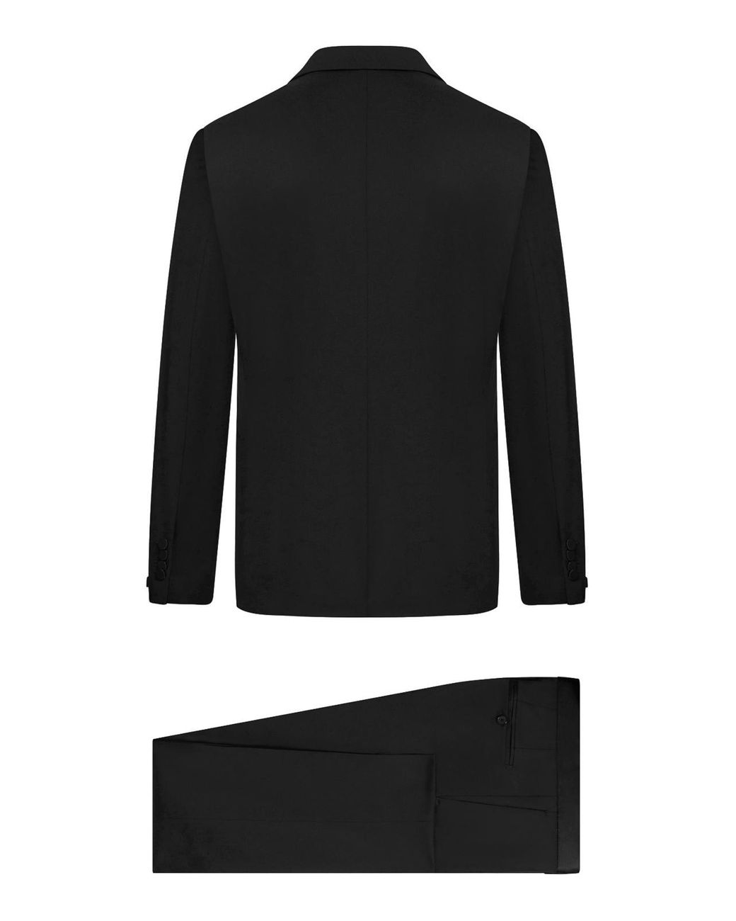 Tagliatore Black Tuxedo With Wool Vest for men