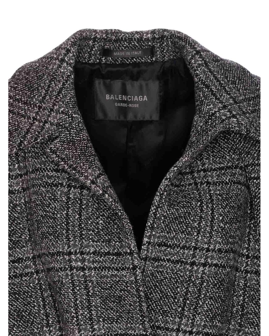 Balenciaga Gray Balenciga One Layer Coat