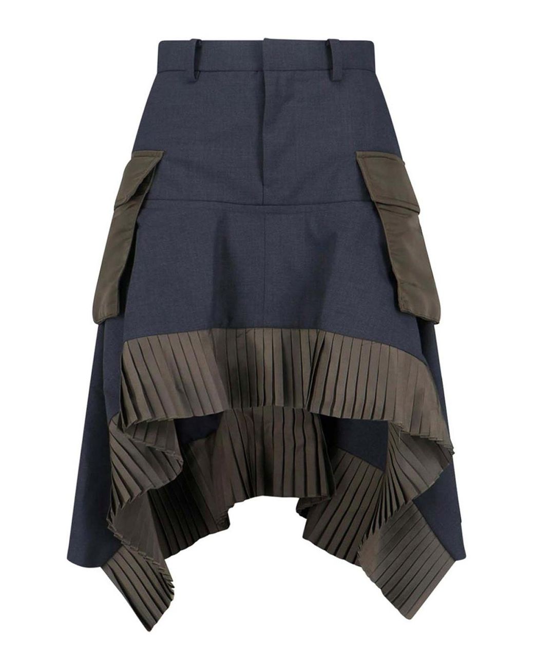 Sacai Blue Midi Skirt