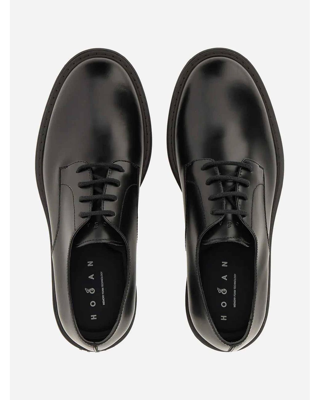 Hogan Black H704 Derby for men