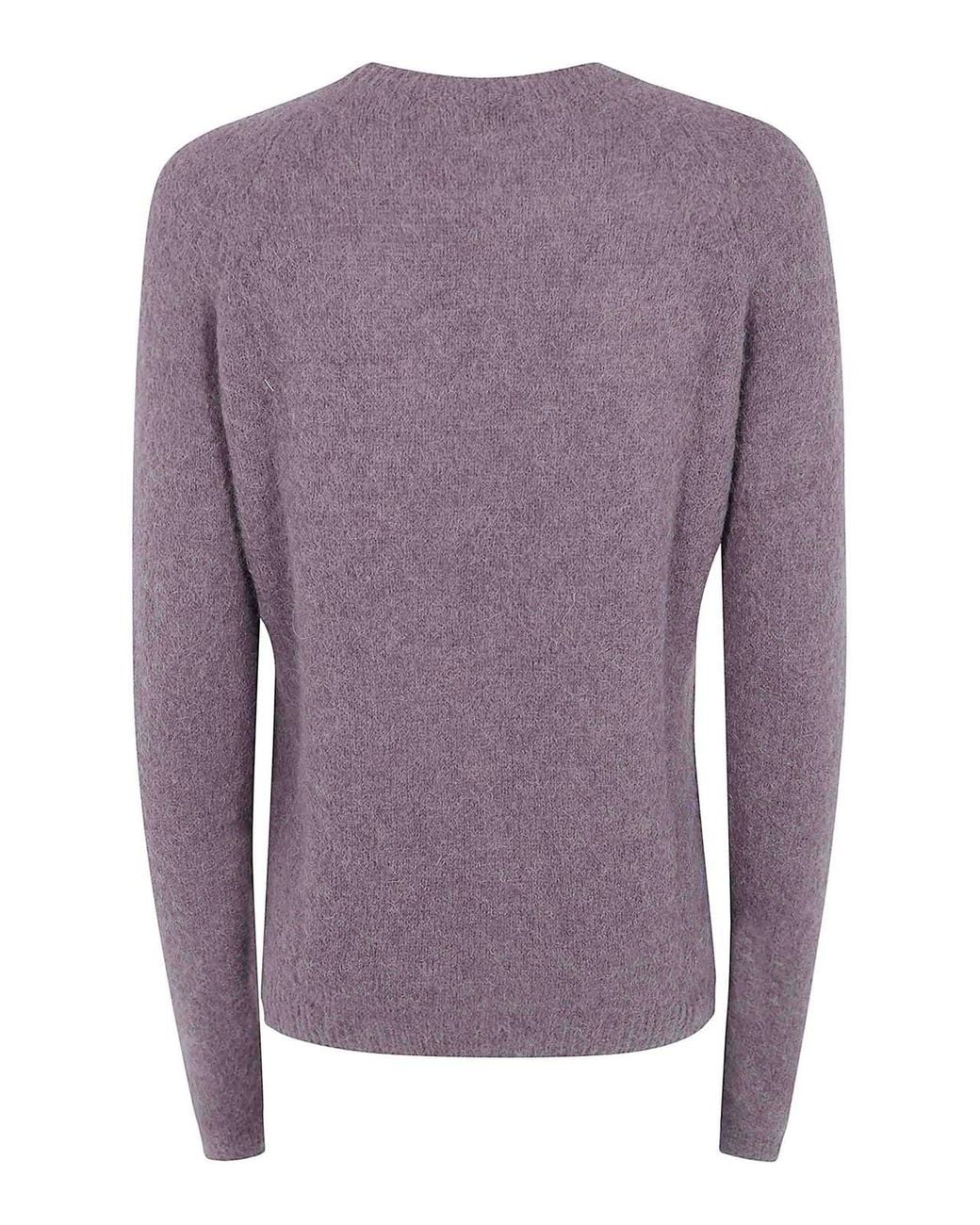 Pull Col Rond Base London en coloris Purple