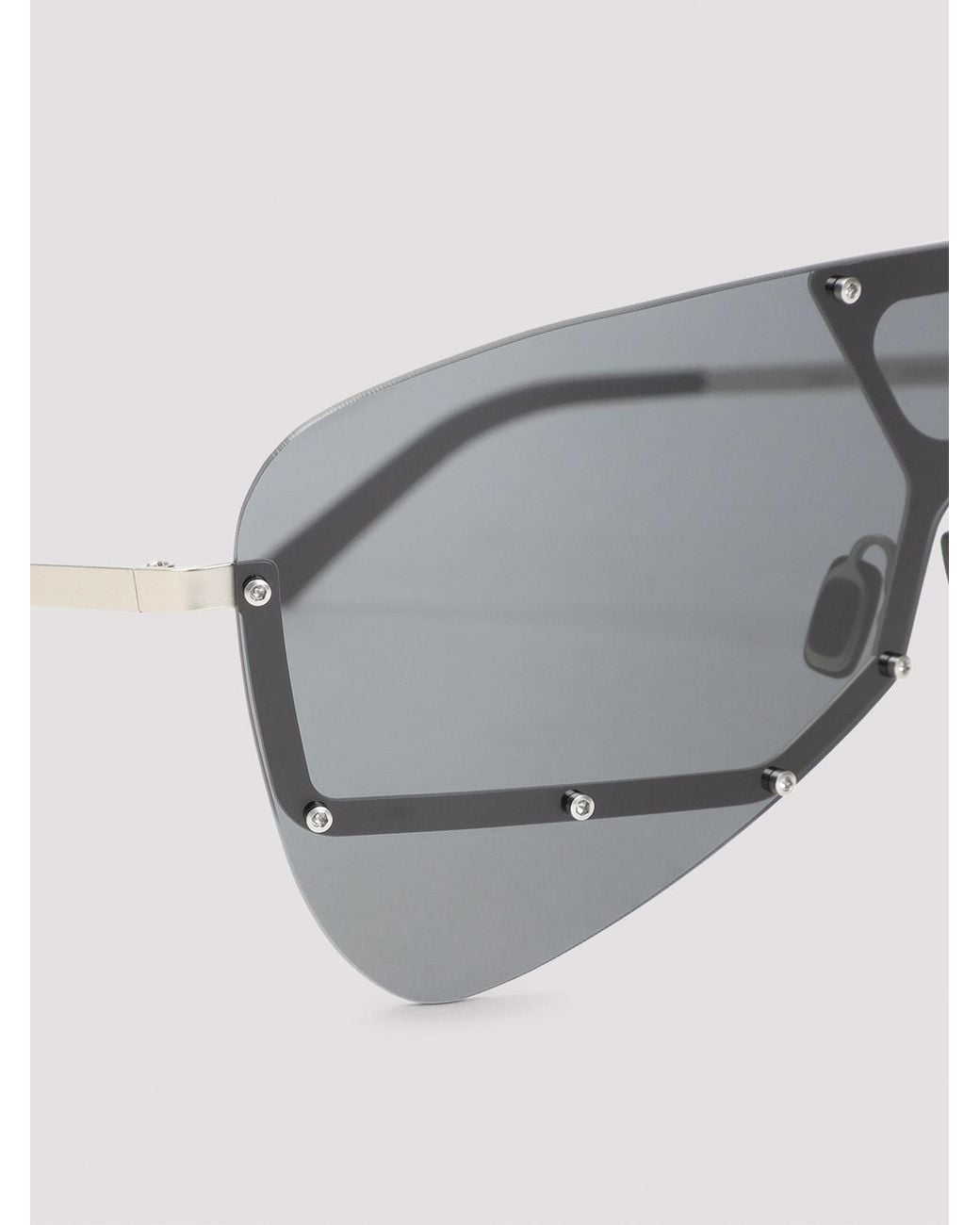 Rick Owens Gray Tower Sunglasses for men