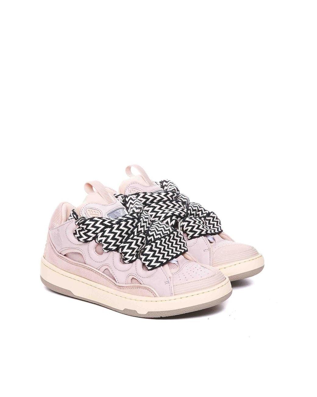 Lanvin Pink Curb Sneakers