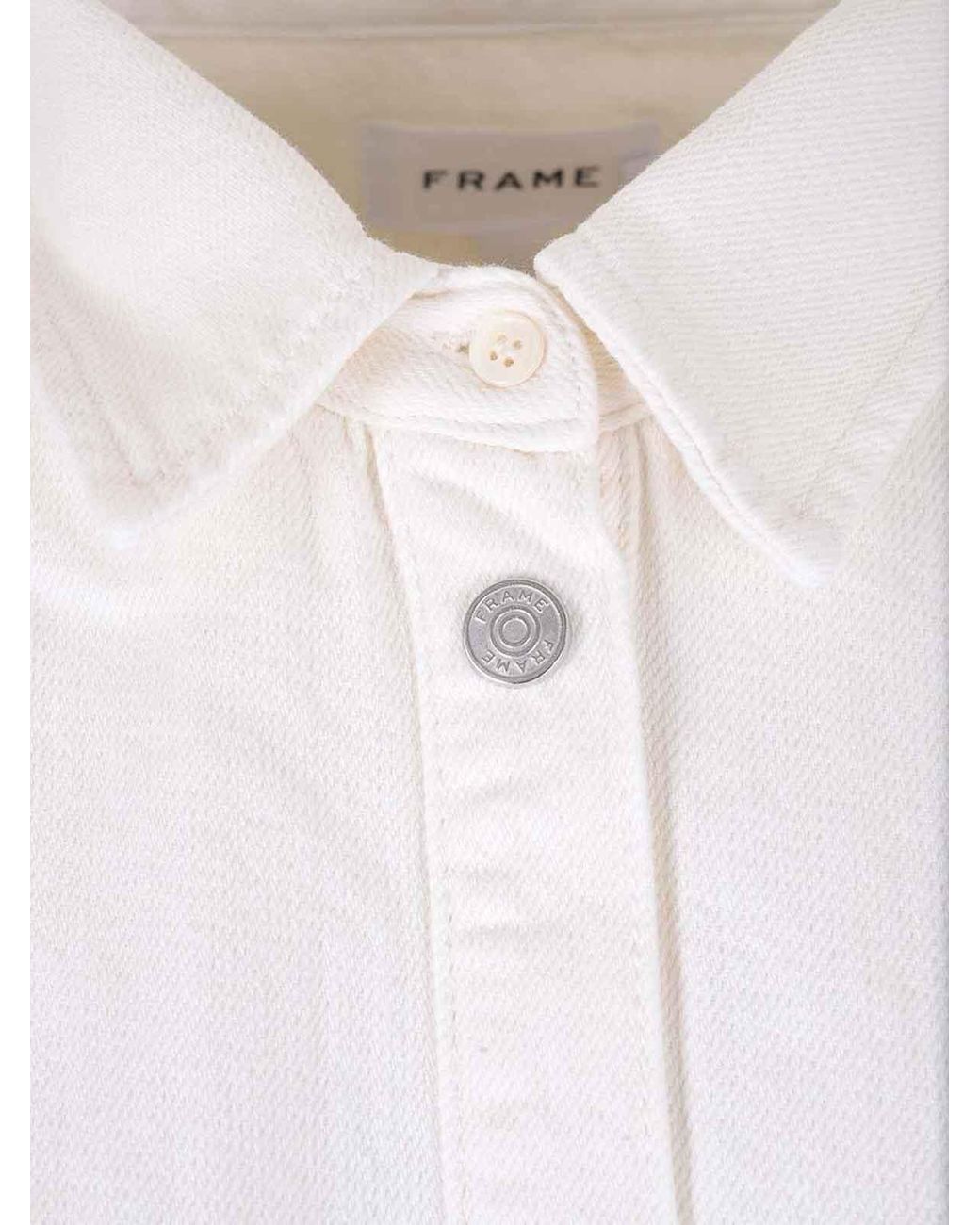 FRAME White Denim Shirt