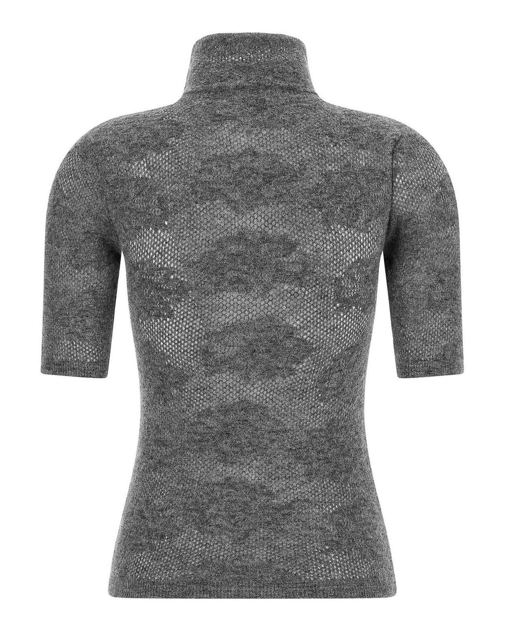 Brunello Cucinelli Gray Turtle-Neck Jumper