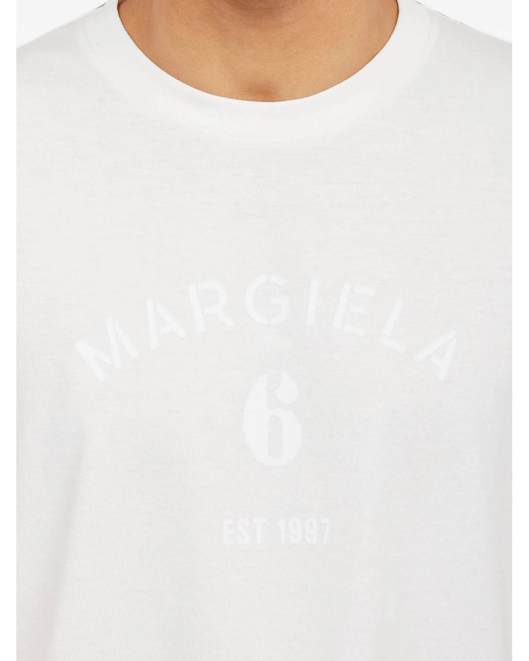 MM6 by Maison Margiela White T-Shirt for men