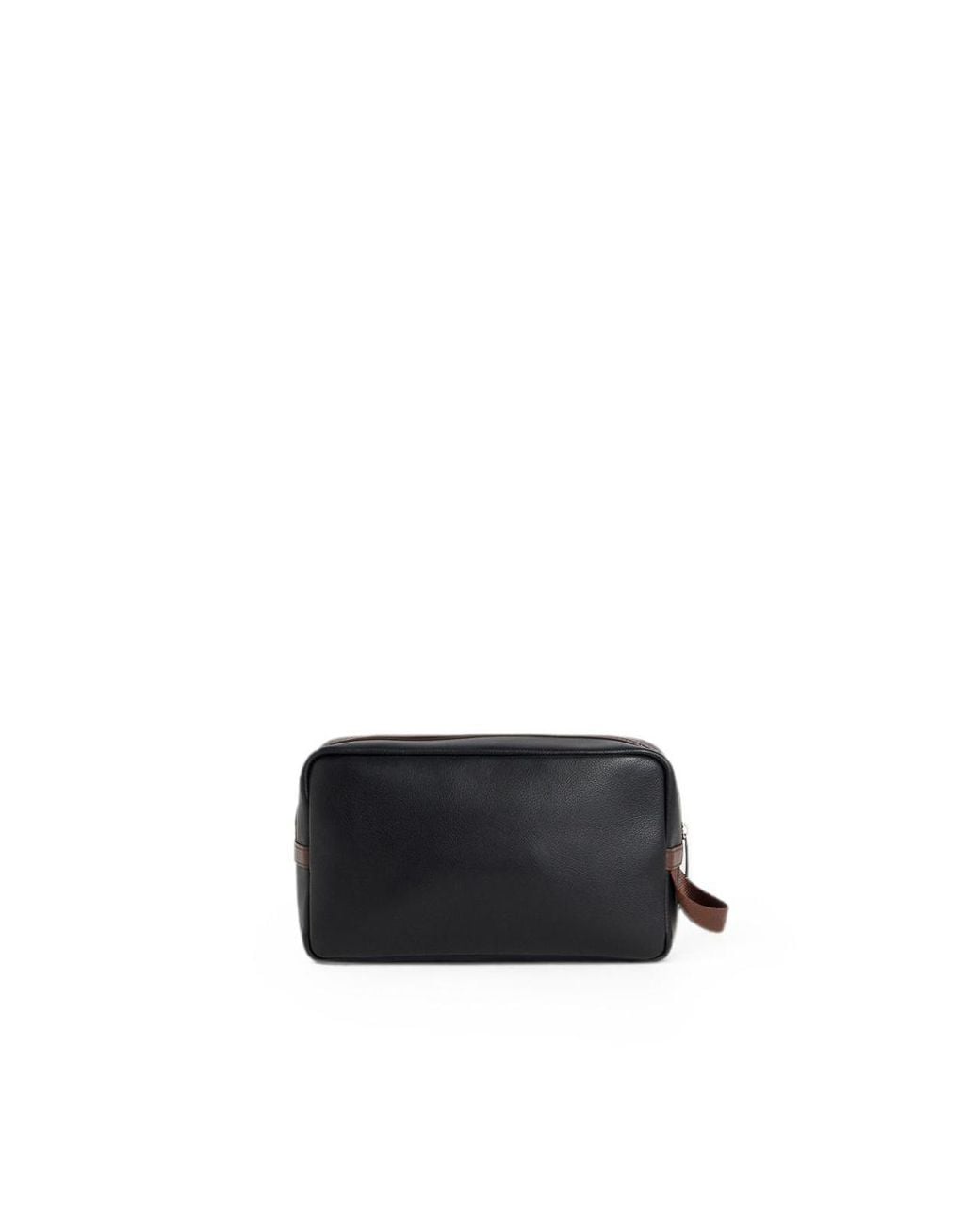DSquared² Black D2 Upside Down Leather Beauty Case for men