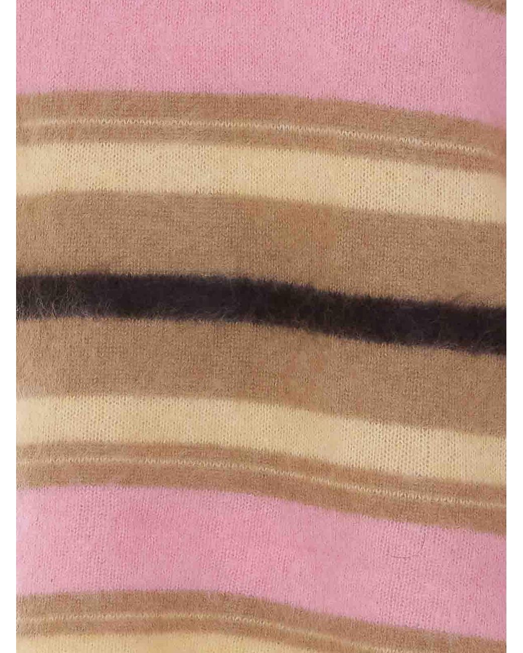 Guest In Residence Pink Grizzly Striped Polo