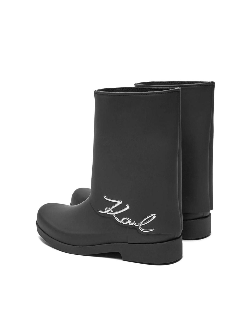 Karl Lagerfeld Black Kalosh Signature Gator