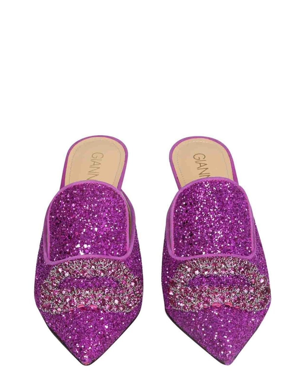 Giannico Purple Daphne Pumps